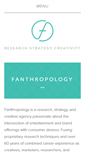 Mobile Screenshot of fanthropologyco.com