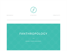 Tablet Screenshot of fanthropologyco.com